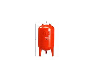 Varem 3595 200 litres Réservoir pour Pompe, Rouge