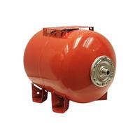 VAREM Chaudière à membrane horizontale 80 l - Réservoir de pression de 10 bar pour pompe d'eau domestique et pompe de jardin - Raccord de tuyau en acier inoxydable 1" - Fabriqué en Italie - Rouge