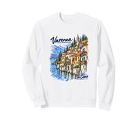 Varenna Lac de Côme Italie Art de Voyage rétro au Bord du lac Sweatshirt