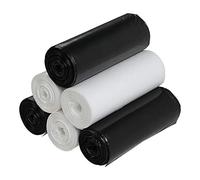 Vareone 40 Litres Blanc Noir Sacs Poubelles Haute, 150 Comtes / 6 Rouleaux