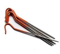 Vargo Ti Shepherds Hook Stake Orange Hareng en Titane Unisexe, Multicolore, 4 UK