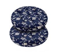 Vargottam Coussin de Sol - Pouf Rond en Coton à mémoire de Forme de 55 cm, Coussin de Sol capitonné pour la méditation et la décoration intérieure - Batik Vine