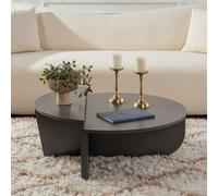 Vari table basse ronde podium anthracite 90cm