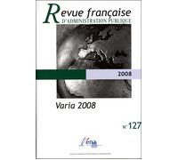 Varia 2008 - Collectif - Documentation Francaise - broché - Revue