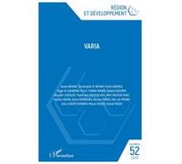 Varia - Collectif - L'harmattan - broché - Revue
