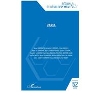 Varia - Collectif - L'harmattan - broché - Revue