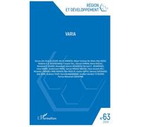 Varia Edition bilingue français-anglais - Collectif - L'harmattan - broché - Revue
