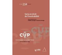 Varia en droit de l'insolvabilité - Frédéric Georges - Anthemis - broché - Essai