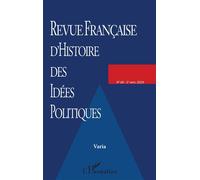 Varia N° 60 2e semestre 2024 - Collectif - Revue Francaise Histoire Idees Po - broché - Revue