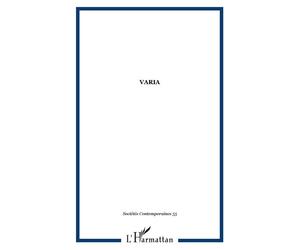Varia Tome 55 - Collectif - L'harmattan - broché - Revue