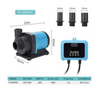 Variable Ajustable Fréquence Terre De Poisson Pompe D'inondation Cylindre Grand À Silencieuse Étang, Hydroponie(TA 8800AC 30w)
