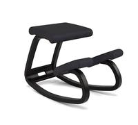 Variable, Chaise à Genoux Originale, Design de Peter Opsvik, Noir/Noir, Profitez d'une Garantie de 10 Ans