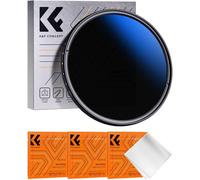 Variable ND Filter 43mm Neutral Density ND2-ND400 with Coating and 3 Cleaning Cloths for DSLR Camera Lens