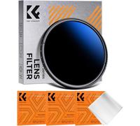 Variable ND Filter 58mm Neutral Density ND2-ND400 with Coating and 3 Cleaning Cloths for DSLR Camera Lens
