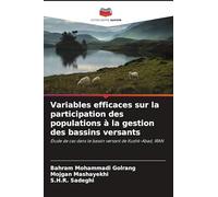 Variables efficaces sur la participation des populations à la gestion des bassins versants