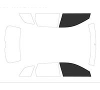 Variance Auto Films Teintés pour Auto Kit Vitres Avant, Noir (Black 05)