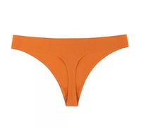 Variance G String Coton Strings Culottes Sexy V Taille Femme Slip Pantys Lingerie Corset Bustier Sein(Orange,XL)