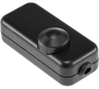 Variateur à cordon ChiliTec pour LED, 230 V, 3-150 W, variation continue, commande rotative avec fonction marche/arrêt, noir