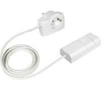 EHMANN Variateur de fil T21.07 2120x0709 noir avec fiche intermédiaire, Plug & Play, coupure de phase, 230 V, 50 Hz, puissance : LED 3-35 W, 7-110 W/VA, 1 pièce
