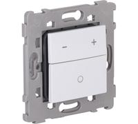 Variateur à touche encastré Kalya - Blanc et Argent - Zenitech