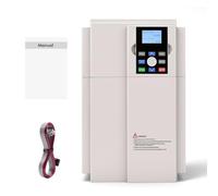 Variateur de Frequence 220v 380v 7.5 kW VFD Professionnel, Entrée monophasée 220v Sortie Triphasée 380v Convertisseur de Fréquence, Entraînement à Fréquence Variable CNC pour Ventilateurs,Pompes à eau