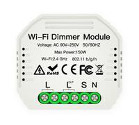 Variateur De Lumière Intelligent Pour L'extérieur, Commutateur De Synchronisation, Module De Gradation, Télécommande, 2 Gangs, 2 Voies, Wifi, Application Pour Téléphone Portable