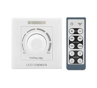 Variateur de Lumière LED avec Télécommande IR, Contrôle de la luminosité Réglable pour éclairage Domestique, Commercial ou de Divertissement, Matériau PC Blanc (220V)