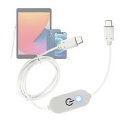 Variateur de lumière LED - Cordon de connecteur tactile USB de type C - Variateur tactile à bande LED avec indicateur, pour chambre à coucher, cuisine, bibliothèque, escalier, coiffeuse, bureau