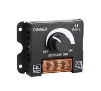 Variateur de lumière linéaire à LED avec caractères lumineux, contrôleur de réglage de la luminosité, télécommande tactile, basse tension DC 12/24V