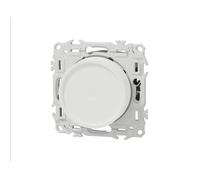 Variateur de lumière rotatif 2 ou 3 fils Blanc craie Schneider Odace