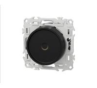 Variateur de lumière rotatif 2 ou 3 fils Noir onyx Schneider Odace