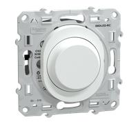 Variateur de lumière 1 poste Ovalis Blanc Schneider
