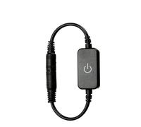 Variateur de luminosité à LED DC12V -24V 2A avec interrupteur tactile et prise CC(Black)