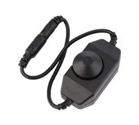 Variateur de luminosité LED USB avec bouton marche/arrêt DC 12 V, contrôleur, connecteur ventilateur(A black)