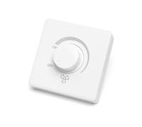 Variateur de Ventilateur 220V, Variateur d'intensité Ventilateur | Interrupteur Mural 86 Type, 10A Contrôleur de Commutateur de Vitesse (Blanc)