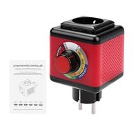Variateur de Vitesse pour Moteur 220V AC Régulateur de Tension Régulateur de Vitesse Meuleuse d'angle Souffleur Ventilateur d'extraction 2000W charge résistive 600W charge inductive Prise européenne