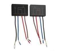 Variateur d'intensité à 3 voies avec capteur tactile 220 V pour contrôle de la lampe avec trois niveaux de réglage de la luminosité pour applications d'éclairage (2 interrupteurs + 8 chapeaux)