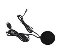 Variateur d'intensité avec capteur tactile en bois 5 V alimenté par USB compatible avec les surfaces en pierre, plastique, papier et verre pour un contrôle de l'éclairage sans couture (noir)