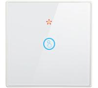 Variateur d'intensité intelligent sans fil pour alimentation par batterie | RF433 pour la fréquence, portée intérieure de 30 m, verre tactile, gestion facile de l'éclairage, finition blanche