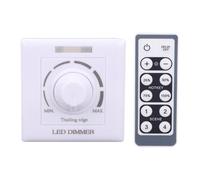 Variateur d'intensité LED, 220V 200W avec Télécommande Infrarouge Gradateur LED Interrupteur Universel Variateur de Lumière Button Interrupteurs Gradateur Commutateur