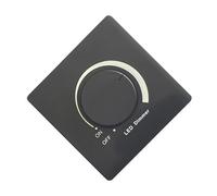 Variateur d'intensité LED 300 W - Bouton rotatif - Contrôleur de luminosité réglable - Cadre en plastique - Applique murale LED - Variateur d'intensité