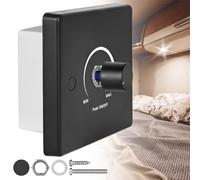 Variateur d'intensité LED DC 12-24 V PWM pour lampes - Contrôle - Variateur de cordon pour camping-car, bateau, camion, caravane - Convient pour halogène, ampoule à incandescence, ampoules LED à