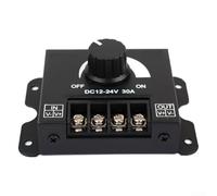 Variateur d'intensité LED DC 12 V-24 V 30 A avec contrôle rotatif