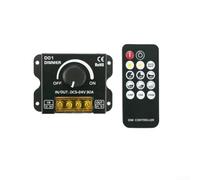 Variateur d'intensité LED intelligent 5-24 V 30 A pour bandes lumineuses - Télécommande RF sans fil Régulateur Bande d'éclairage flexible
