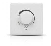 Variateur D'intensité Pour Ventilateur De Plafond, Interrupteur Mural 86 Type, 220v 10a, Contrôleur De Vitesse En Continu, Interrupteur Variateur, Dimmer Switch (Blanc)