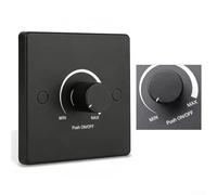 Variateur d'intensité PWM 12 V 120 W pour contrôler la luminosité des lumières LED dans les campeurs et les installations marines (noir)