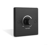 Variateur d'intensité rotatif DC 12 V 24 V avec bouton poussoir ON OFF pour un réglage homogène de la luminosité dans les systèmes d'éclairage (noir pur)