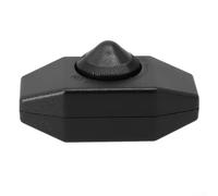 Variateur d'intensité rotatif en ligne avec contrôle marche/arrêt pour éclairage intérieur, évalué à 220 V et 1 A, convient pour la connexion de fil de lampe (noir)