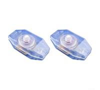 Variateur d'intensité rotatif pour lampes LED et ampoules à incandescence avec luminosité réglable 220 V 2 A Plastique ABS Lot de 2 (transparent)