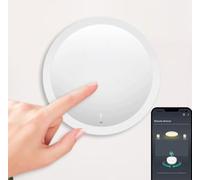 Variateur d'intensité sans fil, pour Tuya Smart pour Zigbee 3.0 Scene Switch Gradateur Bouton Contrôleur, télécommande App pour interrupteur intelligent, variateur de scène 2 en 1 pour application